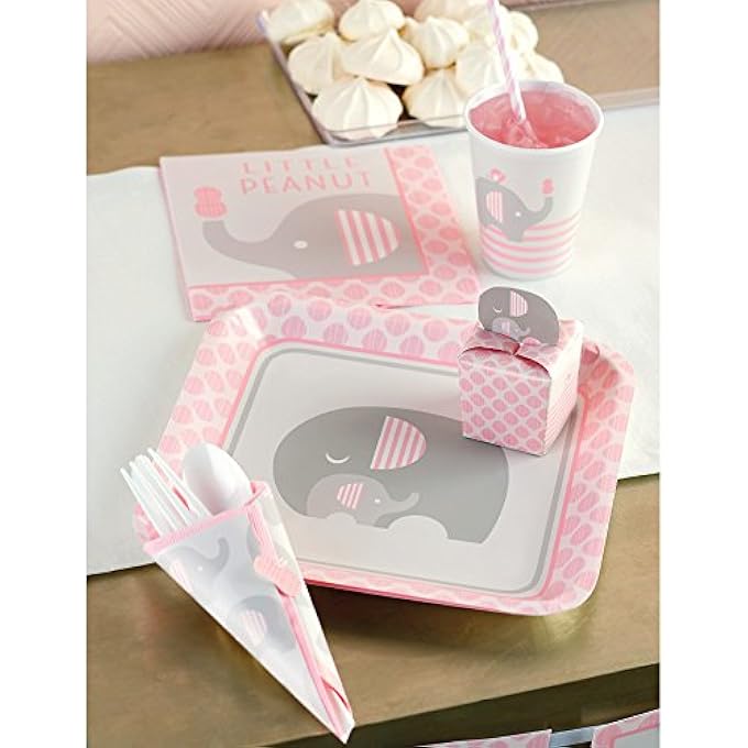 LITTLE PEANUT GIRL LUNCH NAPKINS, 16 PIECES, PINK - Image 3